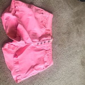 Pink Levi shorts